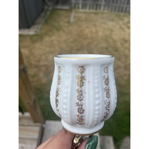 Porcelaine Candleholder De France / Hand painted With angel - Picture 8 of 16